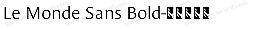 Le Monde Sans Bold字体转换
